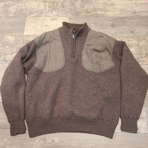 Beretta Insulated Half Zip Wool Sweater - L